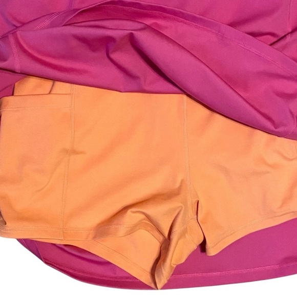 J. Crew CloudStretch one-shoulder Active dress w shorts under BEACH Sz XXL - Picture 3 of 8